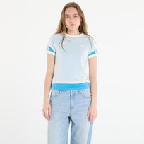adidas Double Layered Cali T-Shirt Off White/ App Sky Rush - Dydis S (KW4527 Marškinėliai)