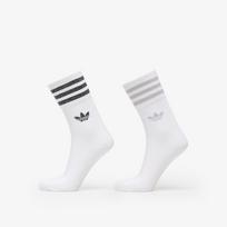 adidas Mid-Cut Glitter Crew Socks 2-Pack White/ Grey Two/ Black - Dydis M (HC9561 Kojinės)
