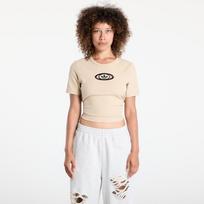 adidas Originals Campus 2000 Back Cut Out Rib T-Shirt Stone Khaki - Dydis S (KC8803 Marškinėliai)