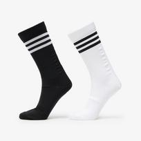 adidas 3 Stripes Textured Crew Socks 2-Pack White/ Black - Dydis M (JC8626 Kojinės)