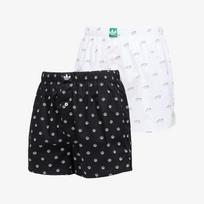 Bokserki adidas Woven Boxer 2-Pack Black/ White - Dydis L (4AR006-908 Šortai)