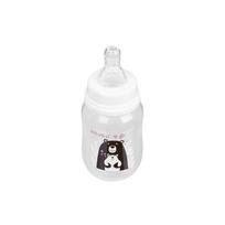 A0004 BUTELIUKAS 125ML MEŠKIUKAS BALTAS IR JUODAS
