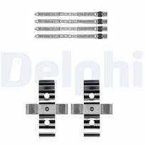Priedų komplektas, diskinių stabdžių trinkelės DELPHI LX0604
