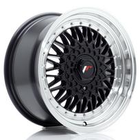 JR Wheels JR9 16x8 ET25 BLANK Gloss Black w/ Machined Lip Alloy Wheel
