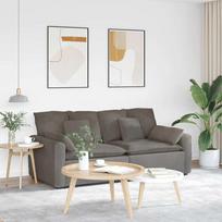 Modulinė sofa su pagalvėlėmis, šviesiai pilka
