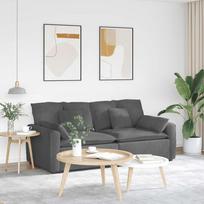 Modulinė sofa su pagalvėlėmis, tamsiai pilka