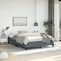 Lovos rėmas be čiužinio, tamsiai pilkas, 137x190 cm, aksomas