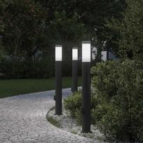 Šviestuvai su išleidimo anga, 3 vnt., 80 cm, nerūdijantis plienas, IP44
