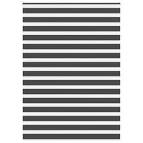 Zebra žaliuzė, juodos spalvos, 155x230 cm, audinys, plotis 150,9 cm, poliesteris