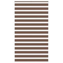 Zebrinės žaliuzės, rudos, 130x200 cm, audinys, plotis 125,9 cm, poliesteris
