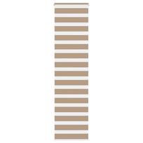 Zebro žaliuzė, smėlio rudos spalvos, 55x200 cm, audinys, plotis 50,9 cm, poliesteris