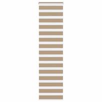 Zebro žaliuzė, smėlio rudos spalvos, 55x230 cm, audinys, plotis 50,9 cm, poliesteris