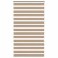 Zebro žaliuzė, smėlio rudos spalvos, 135x230 cm, audinys, plotis 130,9 cm, poliesteris