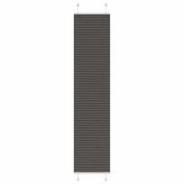 Klostuotos žaliuzės, juodos, 45x200 cm, audinys, plotis 44,4 cm, poliesteris