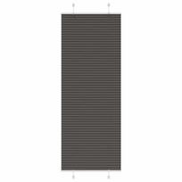 Klostuotos žaliuzės, juodos, 75x200 cm, audinys, plotis 74,4 cm, poliesteris