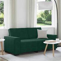 Dvivietė sofa, tamsiai žalia, 180x78x84 cm, aksomas