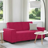 Dvivietė sofa, vyno raudonumo, 180x78x84 cm, aksominė