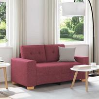 Dvivietė sofa, vyno raudonumo, 160x77x82 cm, audinys