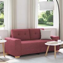 Dvivietė sofa, vyno raudonumo, 180x77x82 cm, audinys