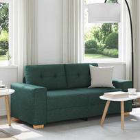 Dvivietė sofa, tamsiai žalia, 180x77x82 cm, audinys