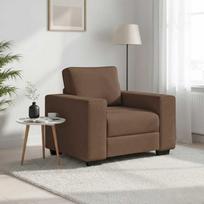 Sofa-kėdė, ruda, 100x77x82 cm, audinys