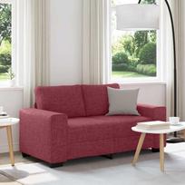 Dvivietė sofa, vyno raudonumo, 160x77x82 cm, audinys