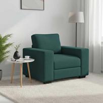 Sofa-kėdė, tamsiai žalia, 100x77x82 cm, audinys