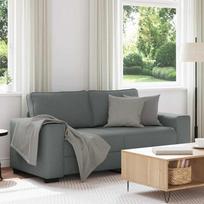 Dvivietė sofa, tamsiai pilka, 180x77x82 cm, audinys