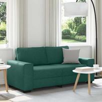 Dvivietė sofa, tamsiai žalia, 180x77x82 cm, audinys