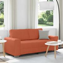 Dvivietė sofa, raudonai oranžinė, 180x77x82 cm, velvetas, audinys