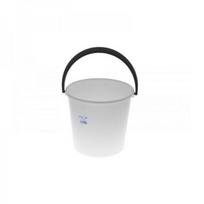 Plastikinis kibiras baltas, 10 l