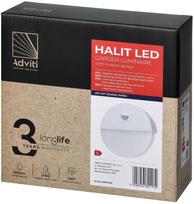 Sieninis lauko šviestuvas Orno Halit, 10W, LED, IP65, balta sp., 18 cm x 3.5 cm