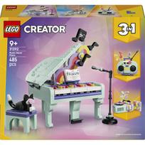 LEGO® Creator 3 in 1 Muzikos tematikos dekoras: pianinas su kate 31392