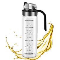Kitchen tools,Olive Oil Dispenser - Auto Flip Glass Bottle Set for Oil and Vinegar, No Drip Condiment Container,550ML