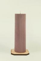 Sojų vaško žvakė Cilindras 5,5x19,5 cm., 500 g., rožinė