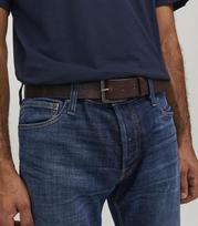 Jack & Jones vyriškas diržas 12152757*02, tamsiai rudas