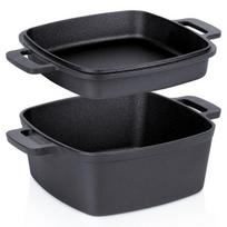 Puodas su dangčiu ketaus 2 in 1 CAST LINE 25 cm 45 l / 18 l juodas Orion
