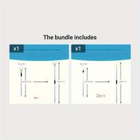2 vnt meškerės laikikliai, žvejybos stovas , 2vnt (50cm-79cm)+2vnt (50cm-79cm)-1