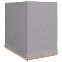 vidaXL Dvigubas saulės gultas Pilka 205 x 129 x 200 cm poliratanas