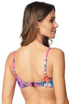 Vivisence bikini pushup liemenėlė moteriški maudymosi kostiumėliai su gėlėmis, reguliuojama, klasikinė, gėlėta rožinė, 90D, 90D