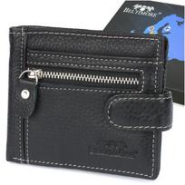 Vyriška odinė maža plona piniginė Beltimore Black Rfid P88