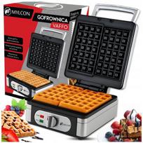 Vaflinė MYLCON Vaffo, 2200 W, 2 vafliai, juoda/sidabrinė