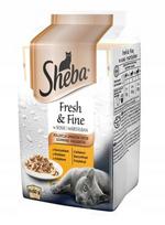 Sheba Fresh and Fine suaugusioms katėms su vištiena,kalakutiena ir paukštiena, 6x50 g