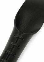 HIDDEN DESIRE Genuine Leather Slapper II by Rimba - Premium Lace-Up Handle, Black