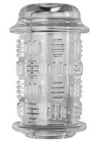 The Handy The Handy Stamina Sleeve Flow - Open, Stretchable TPE, 9.6 cm, Clear