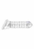 NS NOVELTIES NS Novelties Renegade Ribbed Sleeve Extension TPE Transparent