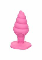 CALEXOTICS Naughty Bits Yum Bum Ice Cone Silicone Plug with Suction Base 10 cm
