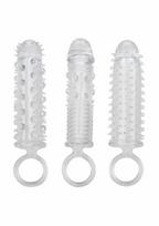 CALEXOTICS CalExotics Textured Extension Set 3 pcs - Flexible TPE Enhancer Sleeves