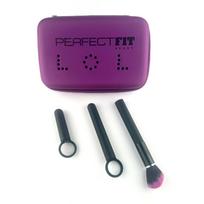 PerfectFitBrand LOL Tingle Trio Intimate Vibe Set Purple/Black with Travel Case