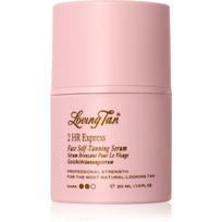 Loving Tan 2 HR Express savaiminio įdegio veido serumas atspalvis Dark 30 ml